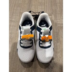 Avia‎ Kids Athletic Shoes Elastic Laces Memory Foam O2 Air White Navy Sz 1